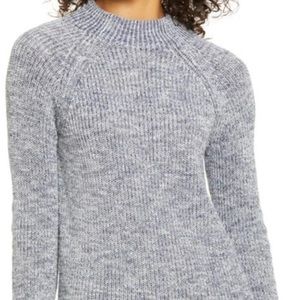 CASLONR
Caslon Space Dye Sweater In Navy Peacoat- Ivory Combo size S.